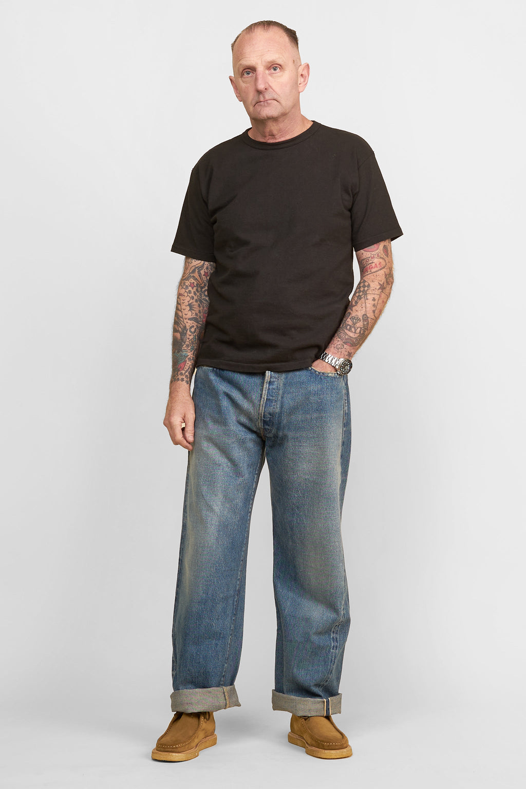1950cv - 13oz 'Classic Vintage' Washed Wide Selvedge Denim