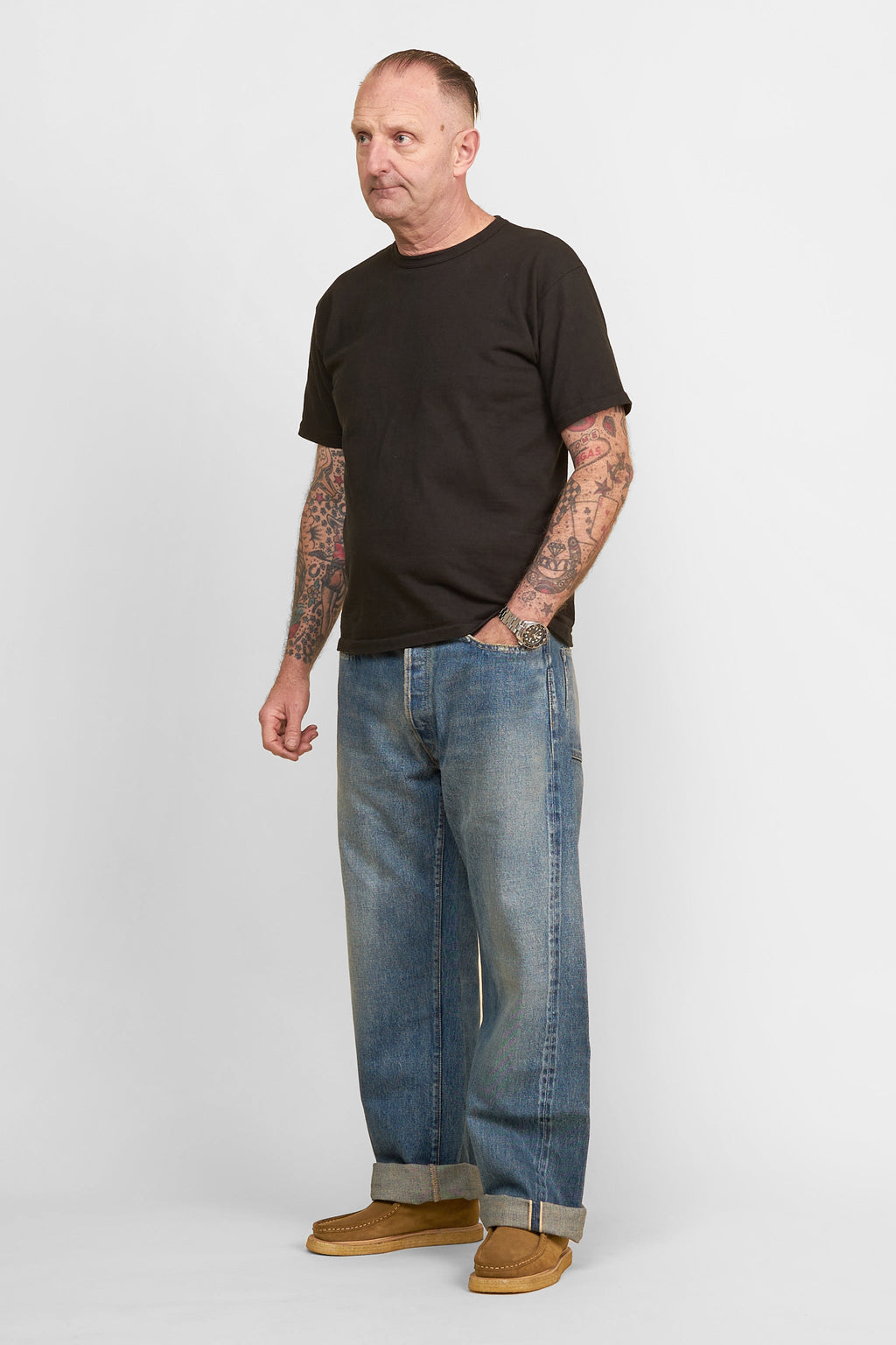 1950cv - 13oz 'Classic Vintage' Washed Wide Selvedge Denim