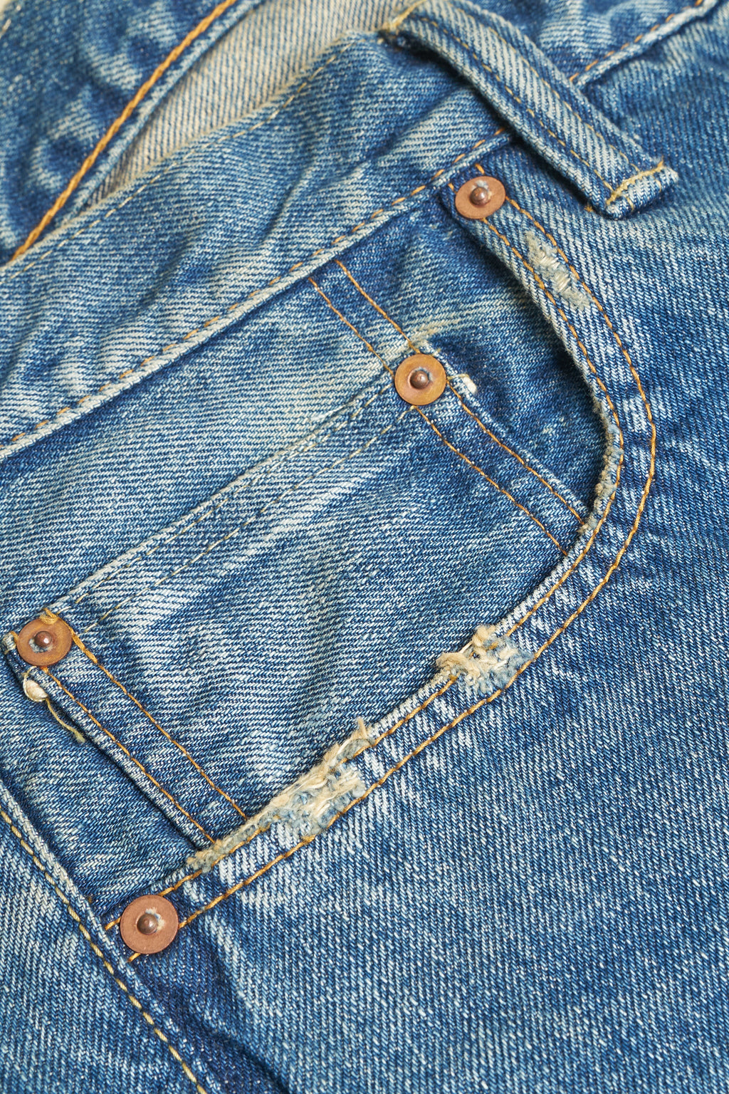 1969cv - 13oz 'Classic Vintage' Washed Straight Selvedge Denim