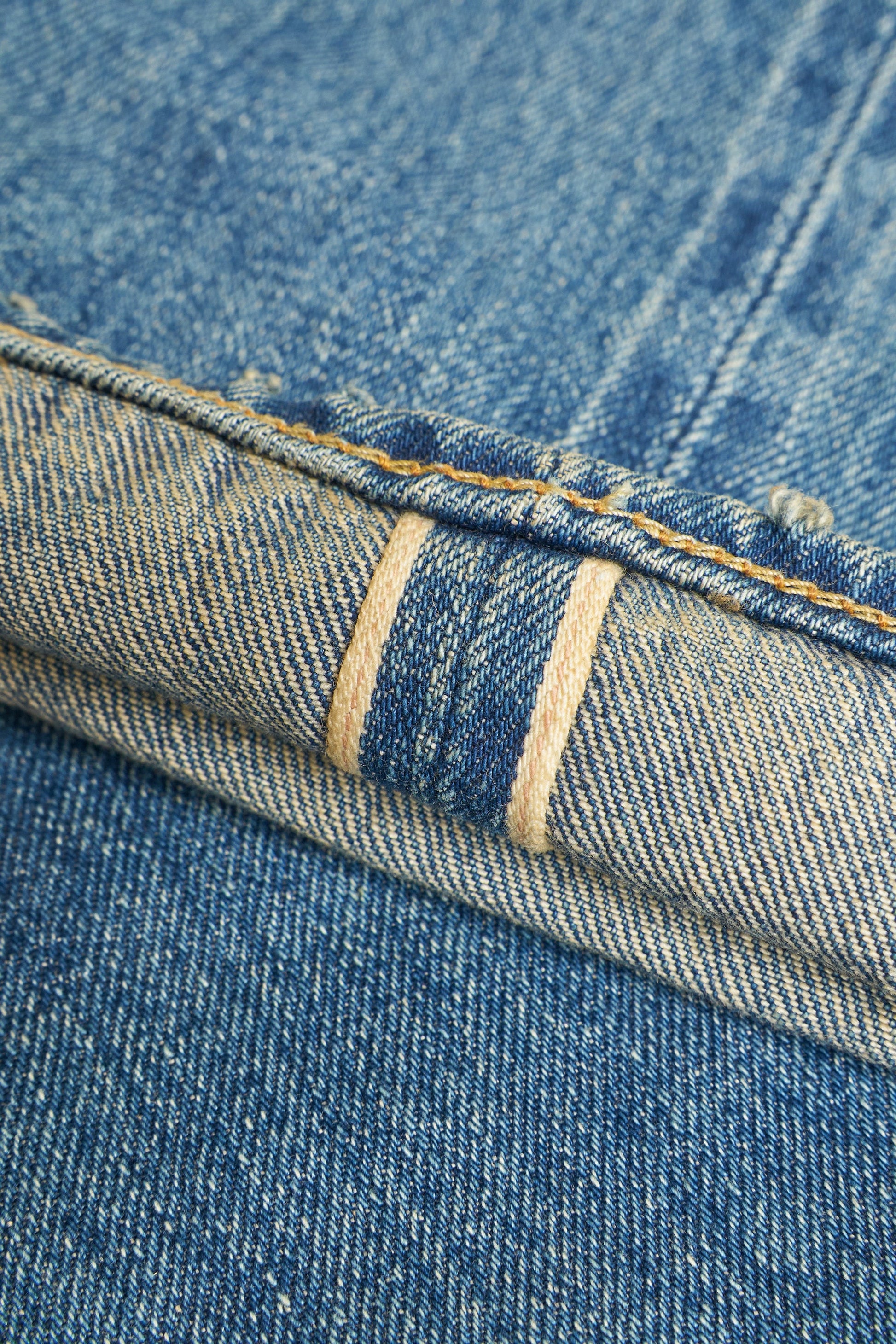 1984cv - 13oz 'Classic Vintage' Washed High Tapered Selvedge Denim