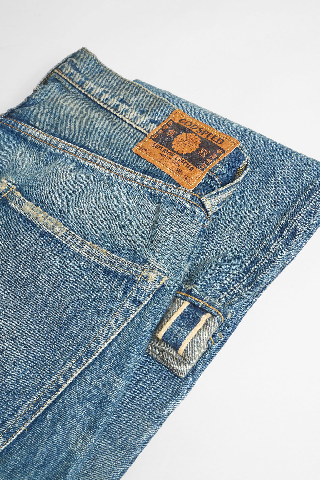 1984cv - 13oz 'Classic Vintage' Washed High Tapered Selvedge Denim