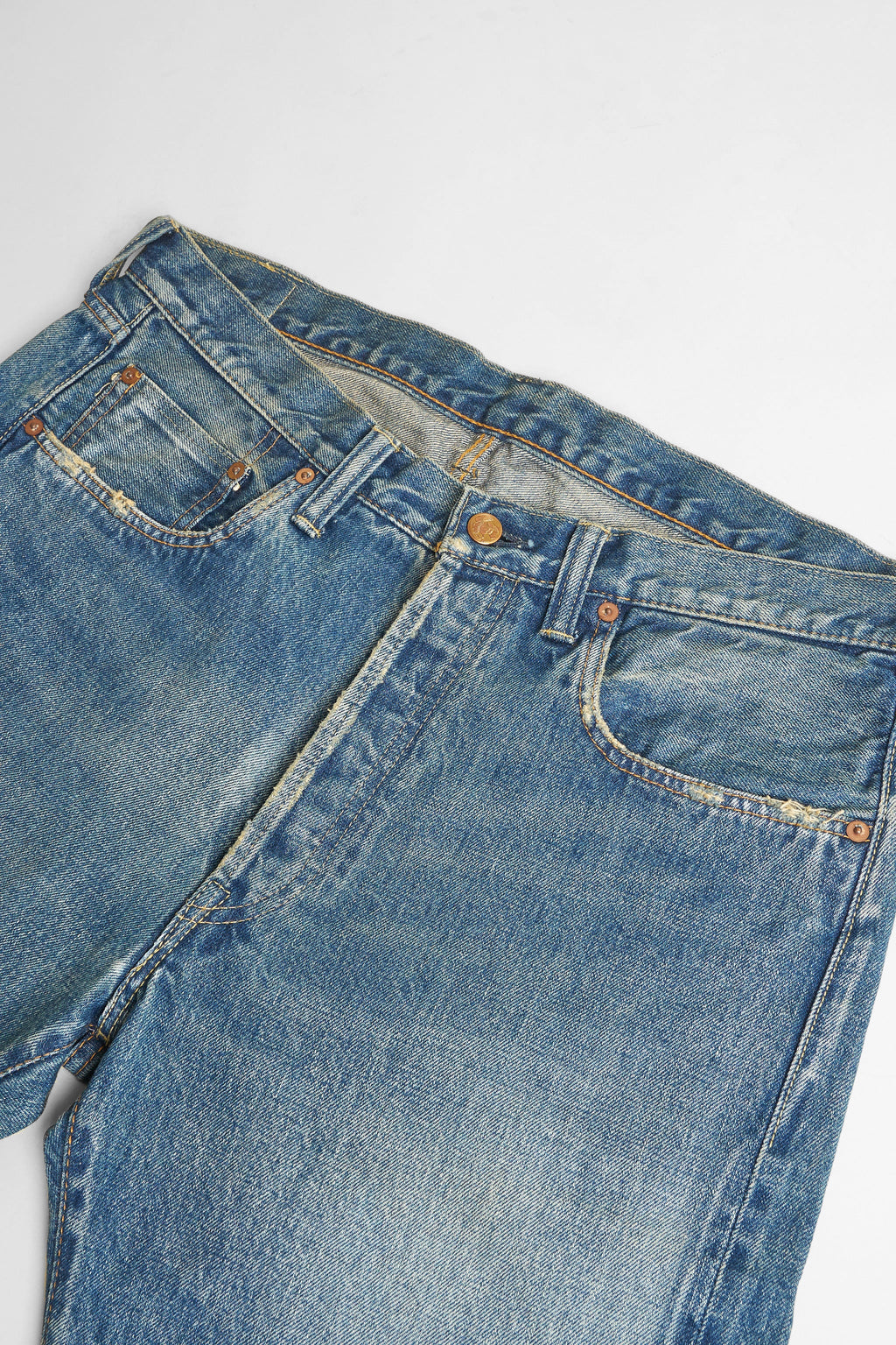 1984cv - 13oz 'Classic Vintage' Washed High Tapered Selvedge Denim