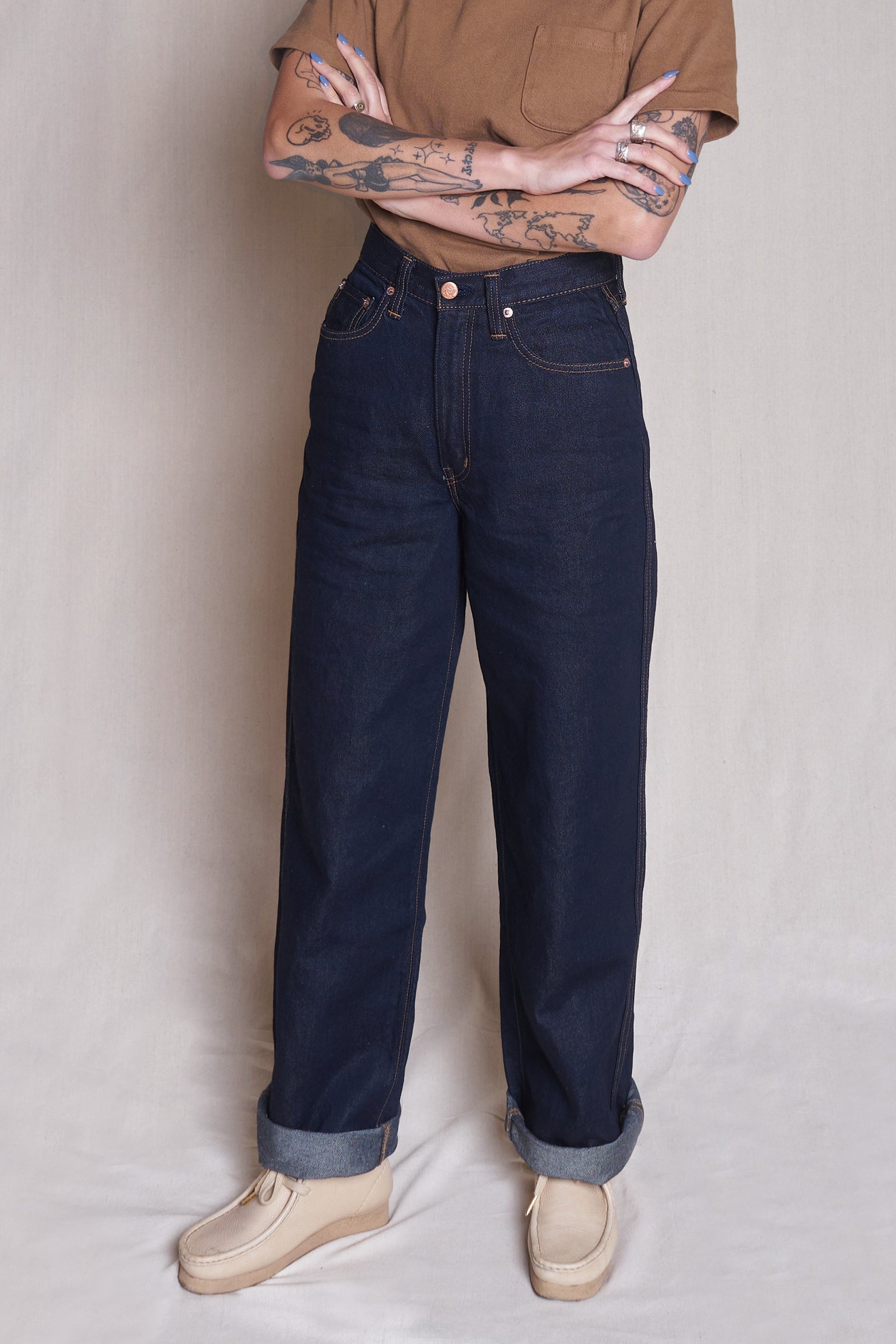 Godspeed 'Cloudkicker' Women's High-Rise Wide Leg Denim - Indigo