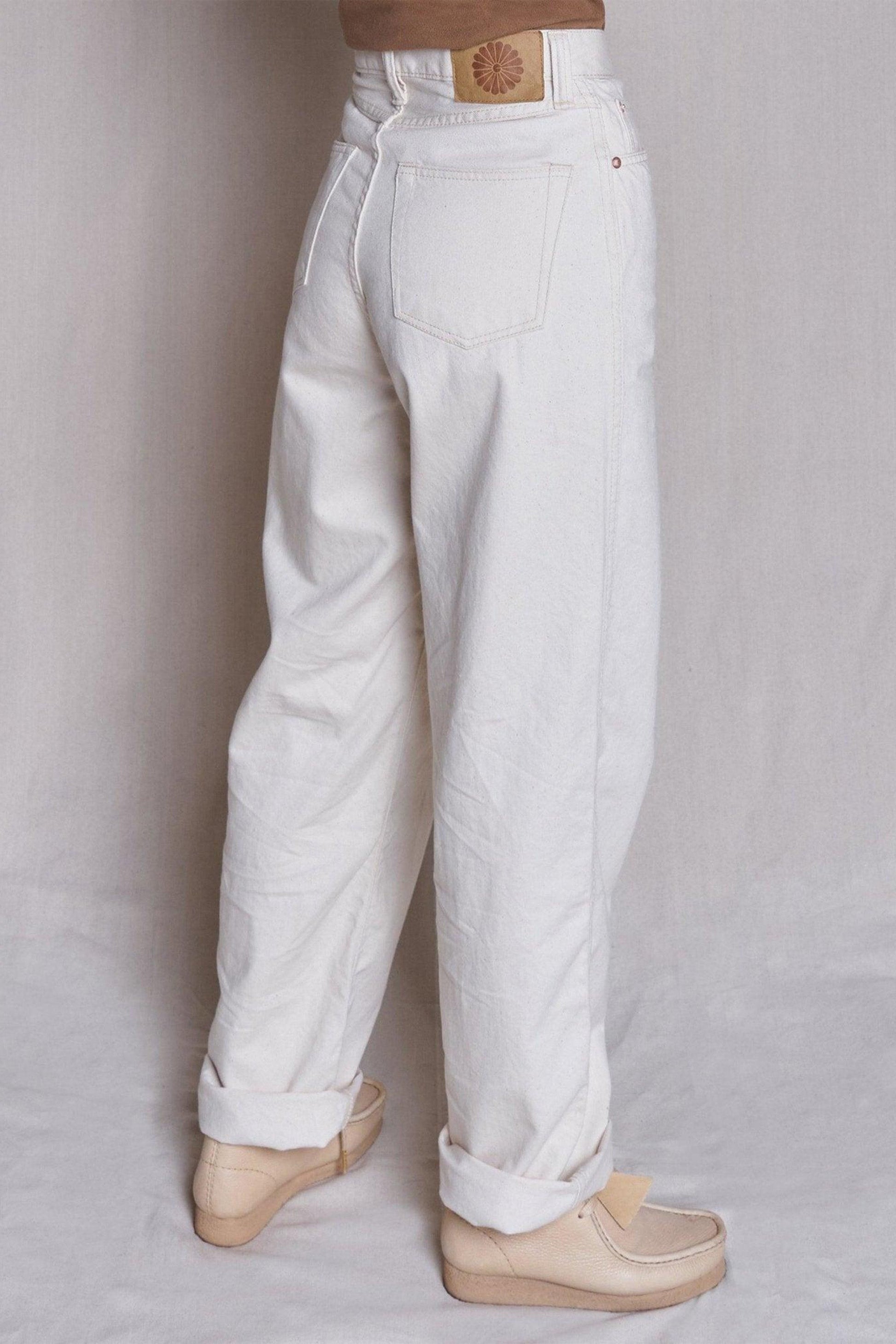 Godspeed 'Cloudkicker' Women's High-Rise Wide Leg Denim - Natural