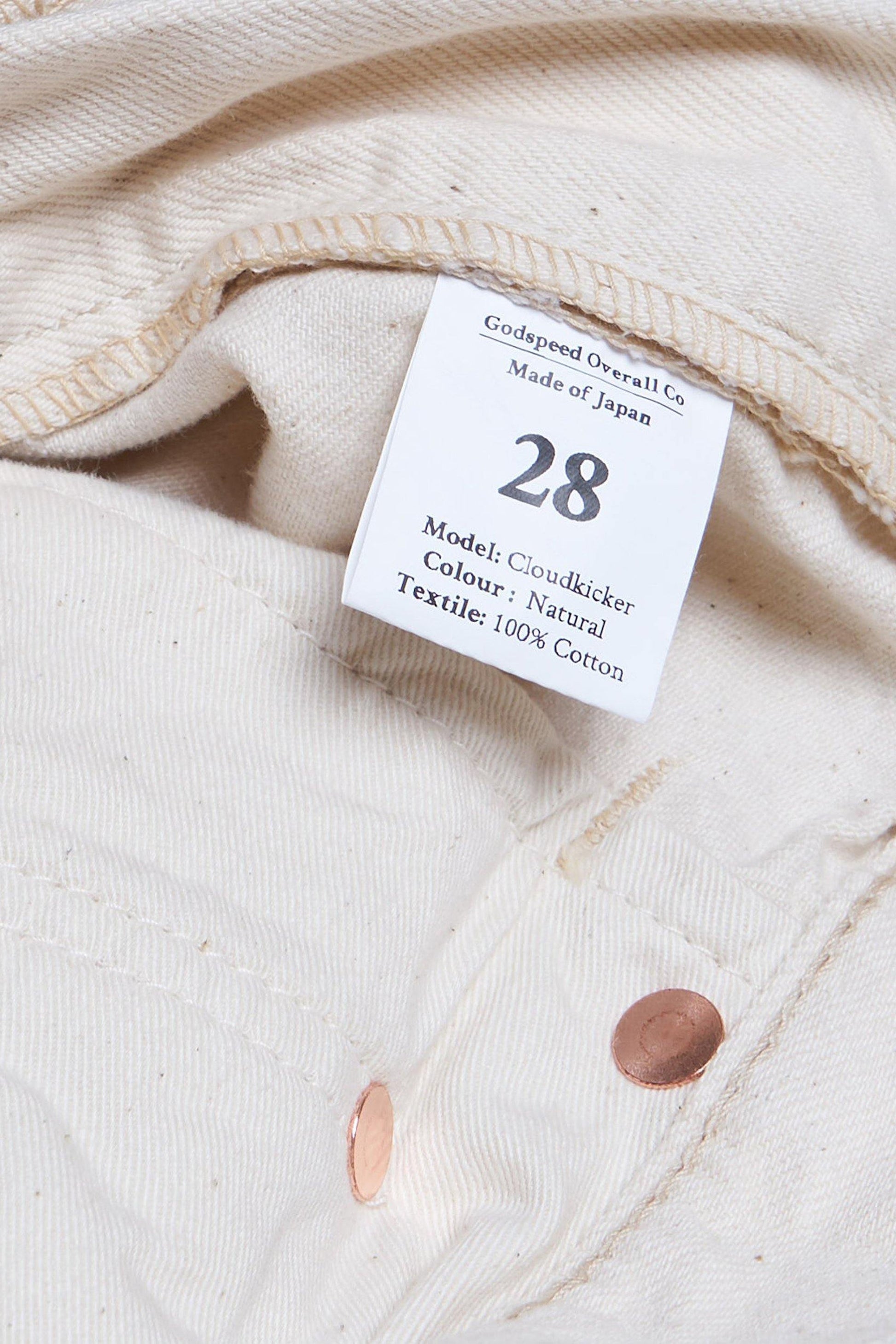 Godspeed 'Cloudkicker' Women's High-Rise Wide Leg Denim - Natural