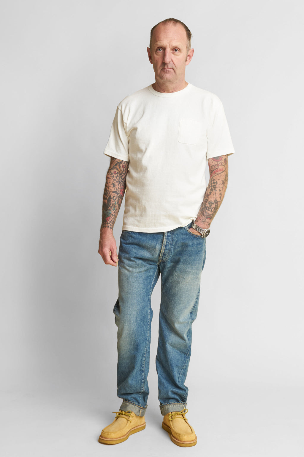 Heavyweight Pocket T-Shirt - Natural