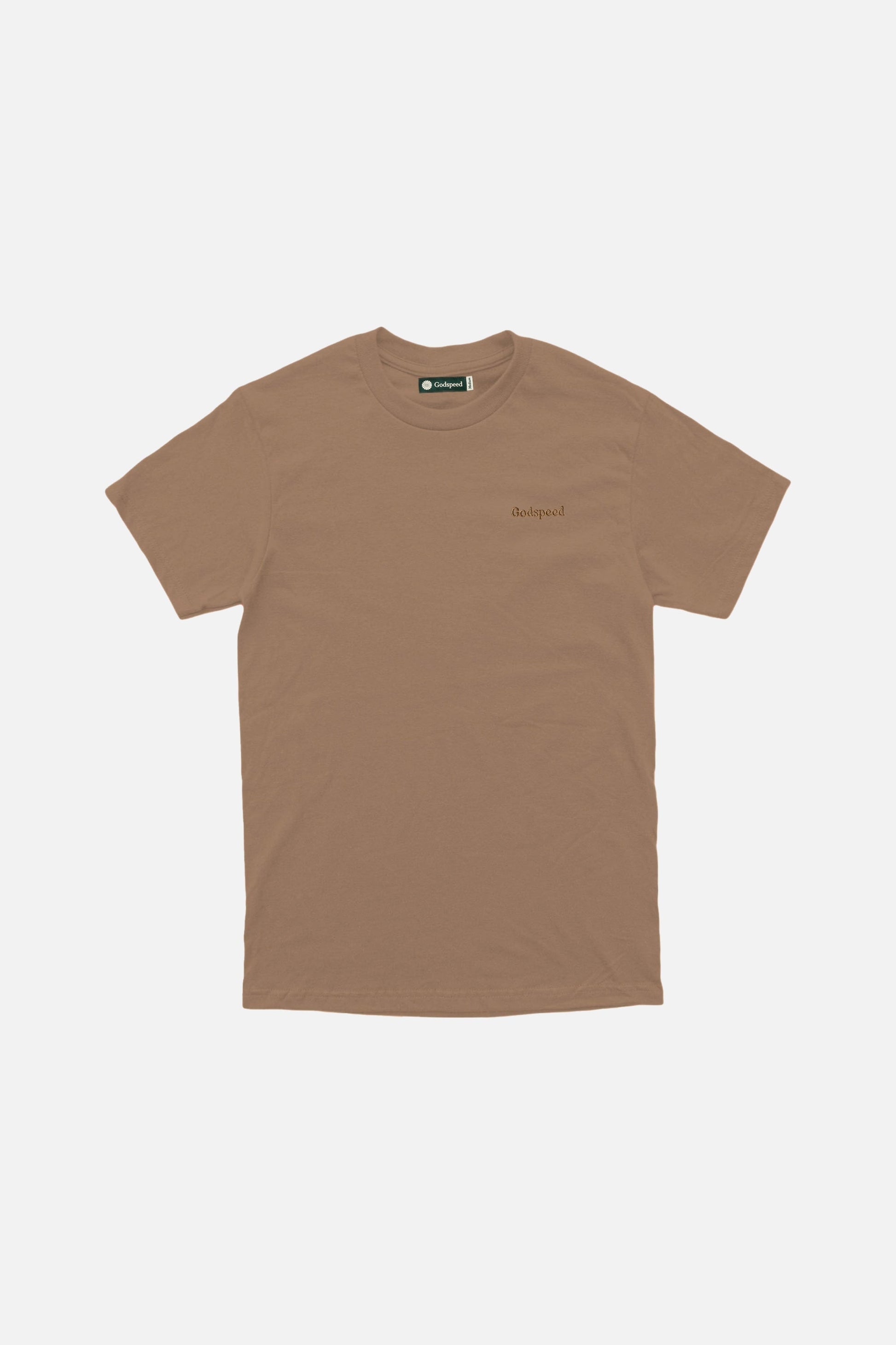 Tonal Mini Logo Heavyweight Organic T-Shirt - Brown