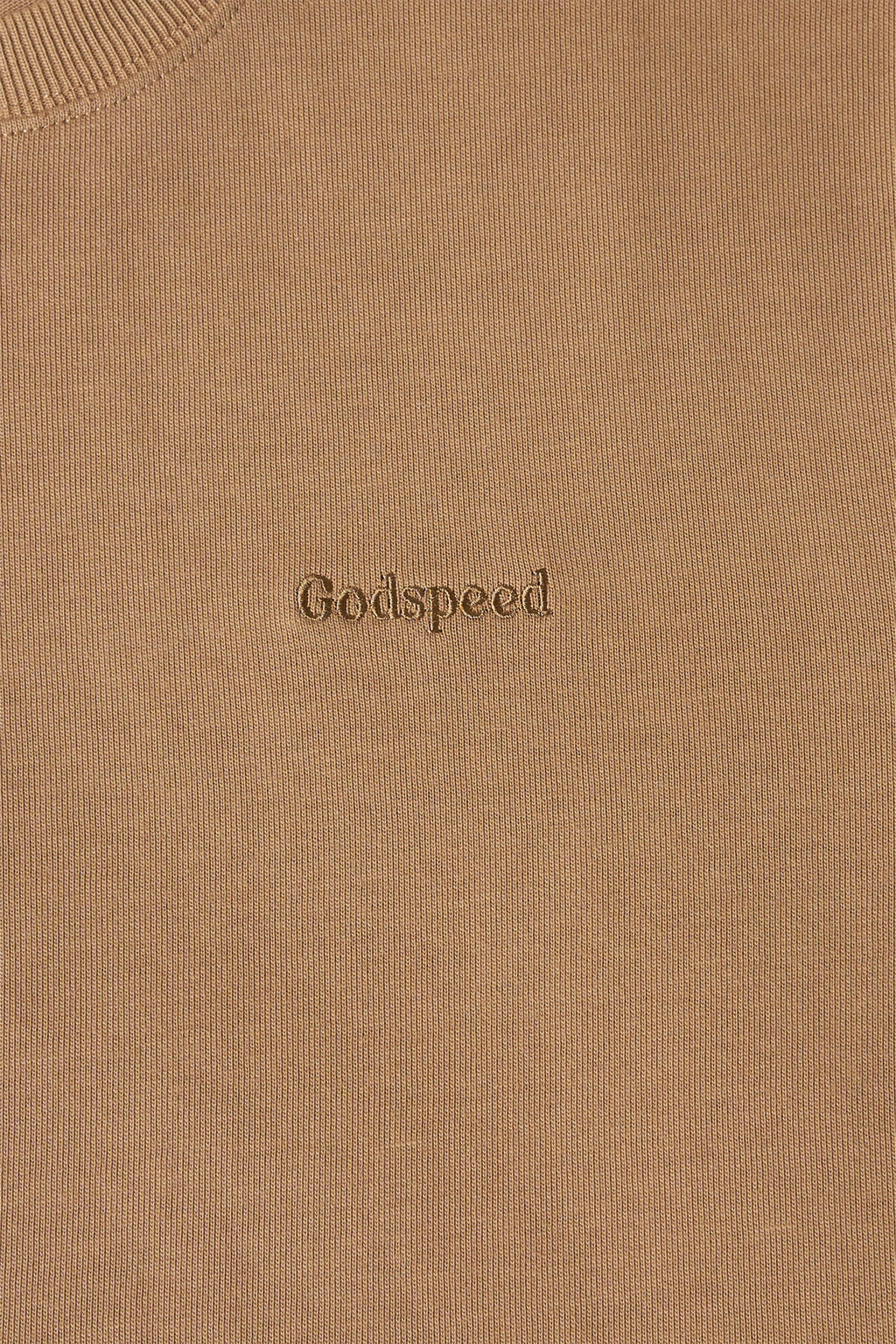 Tonal Mini Logo Heavyweight Organic T-Shirt - Brown