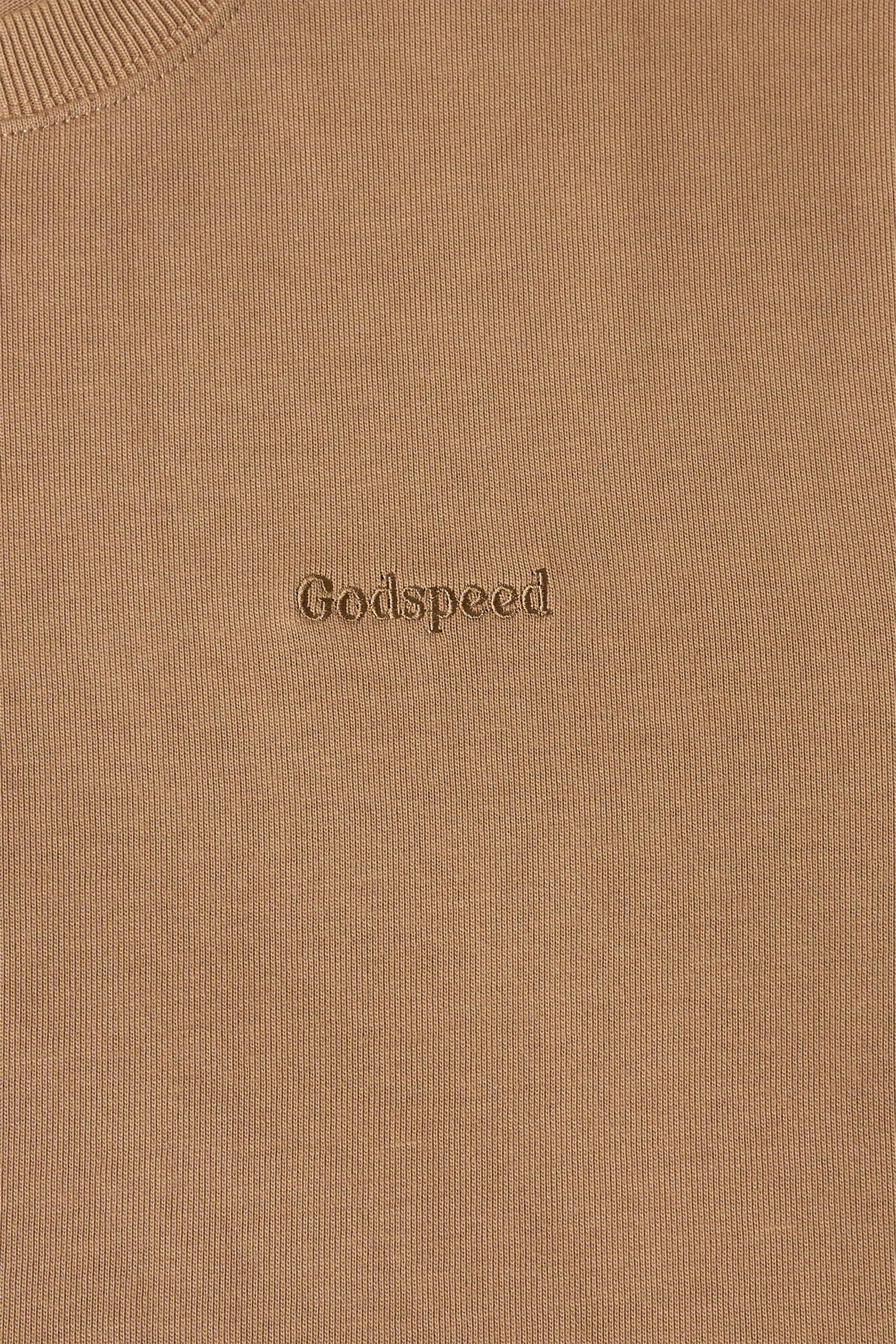 Tonal Mini Logo Heavyweight Organic T-Shirt - Brown