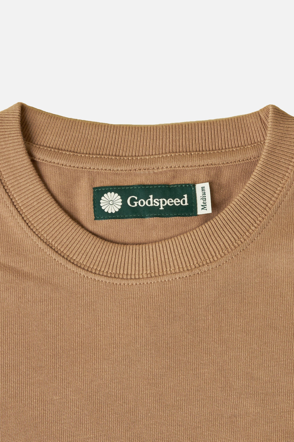 Tonal Mini Logo Heavyweight Organic T-Shirt - Brown