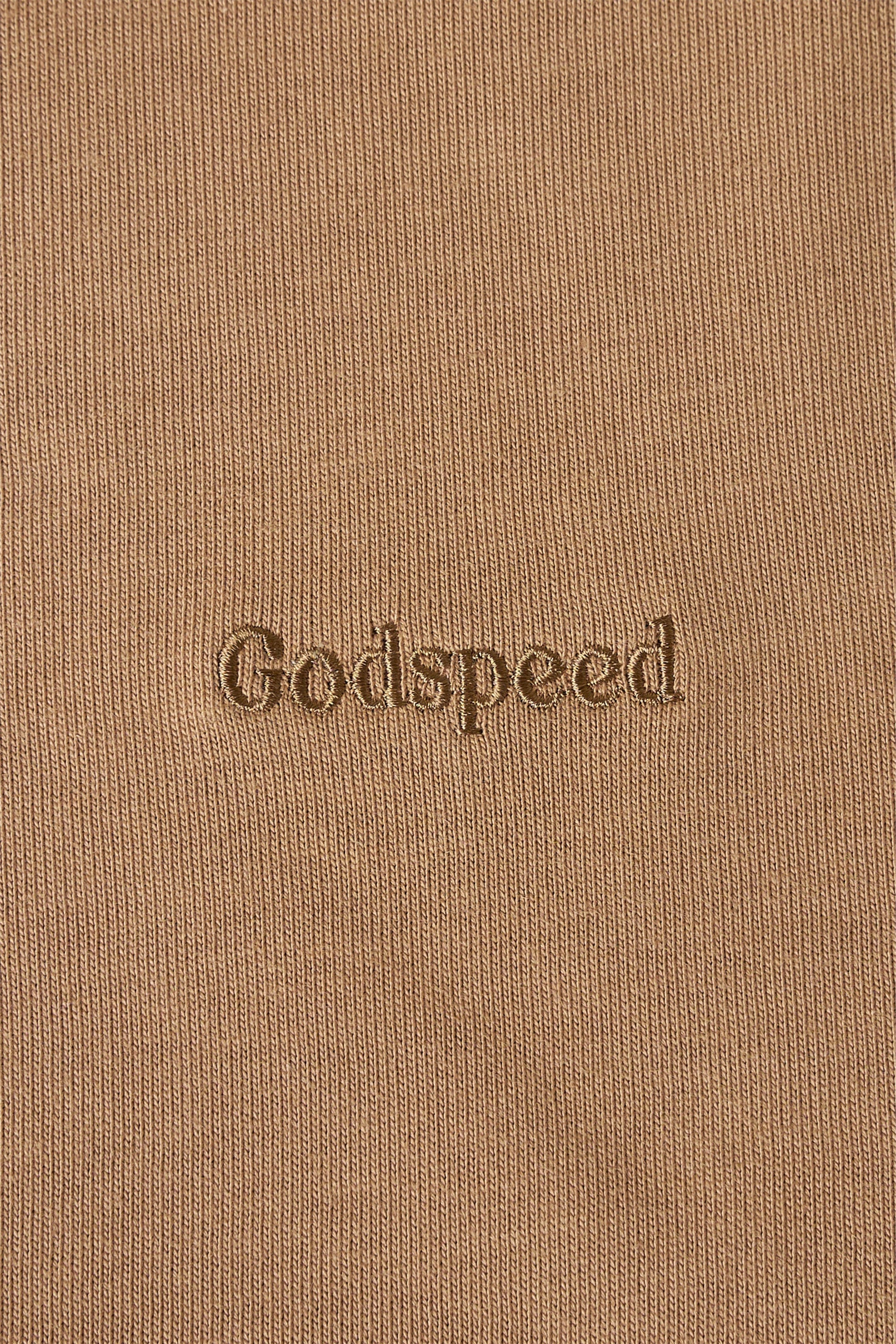 Tonal Mini Logo Heavyweight Organic T-Shirt - Brown