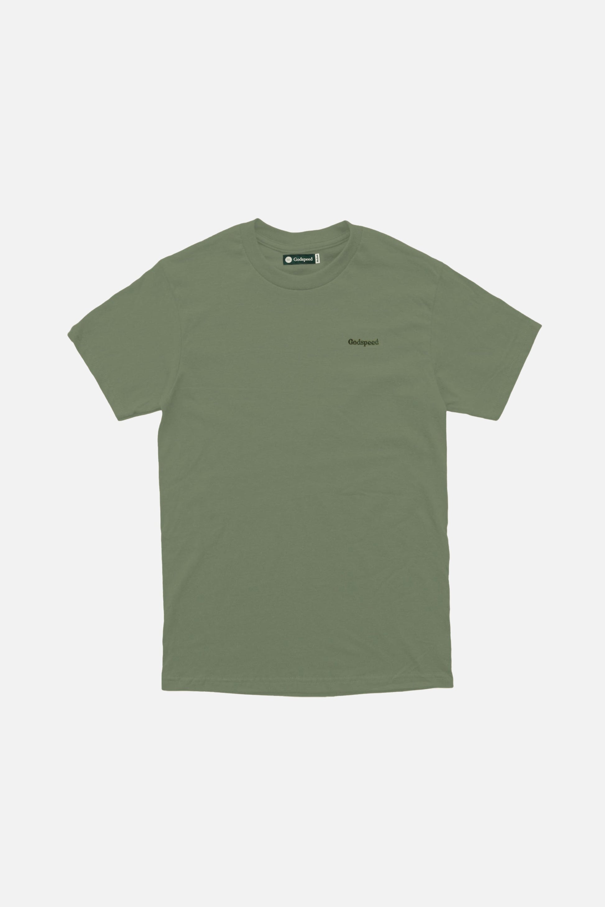 Tonal Mini Logo Heavyweight Organic T-Shirt - Green
