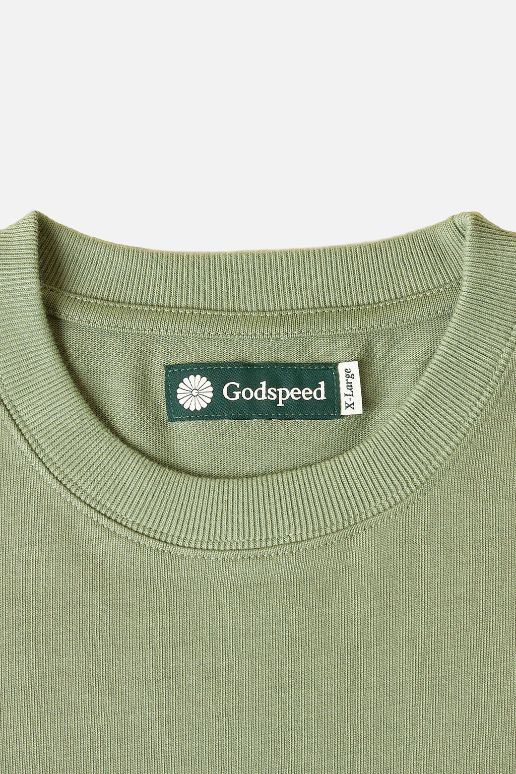 Tonal Mini Logo Heavyweight Organic T-Shirt - Green