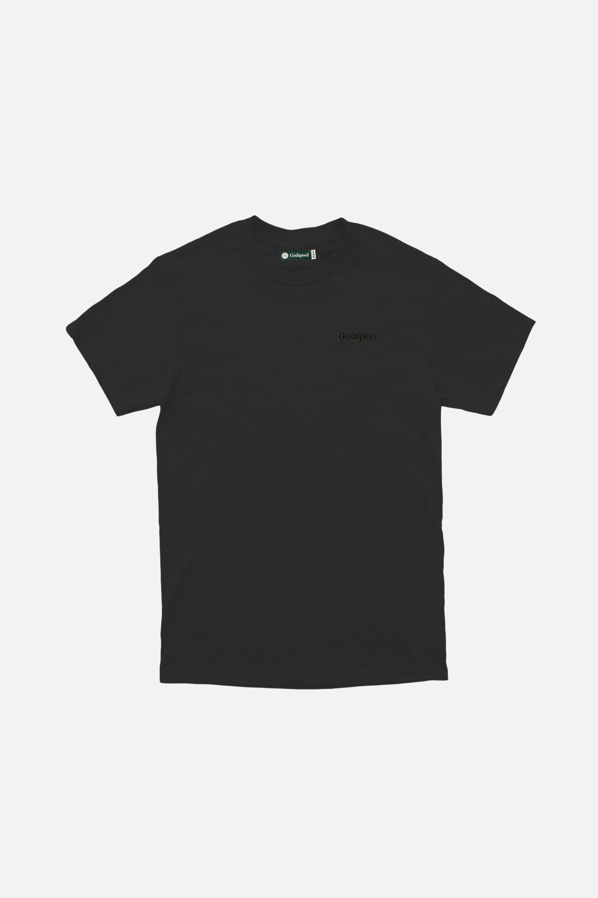 Tonal Mini Logo Heavyweight Organic T-Shirt - Vintage Black