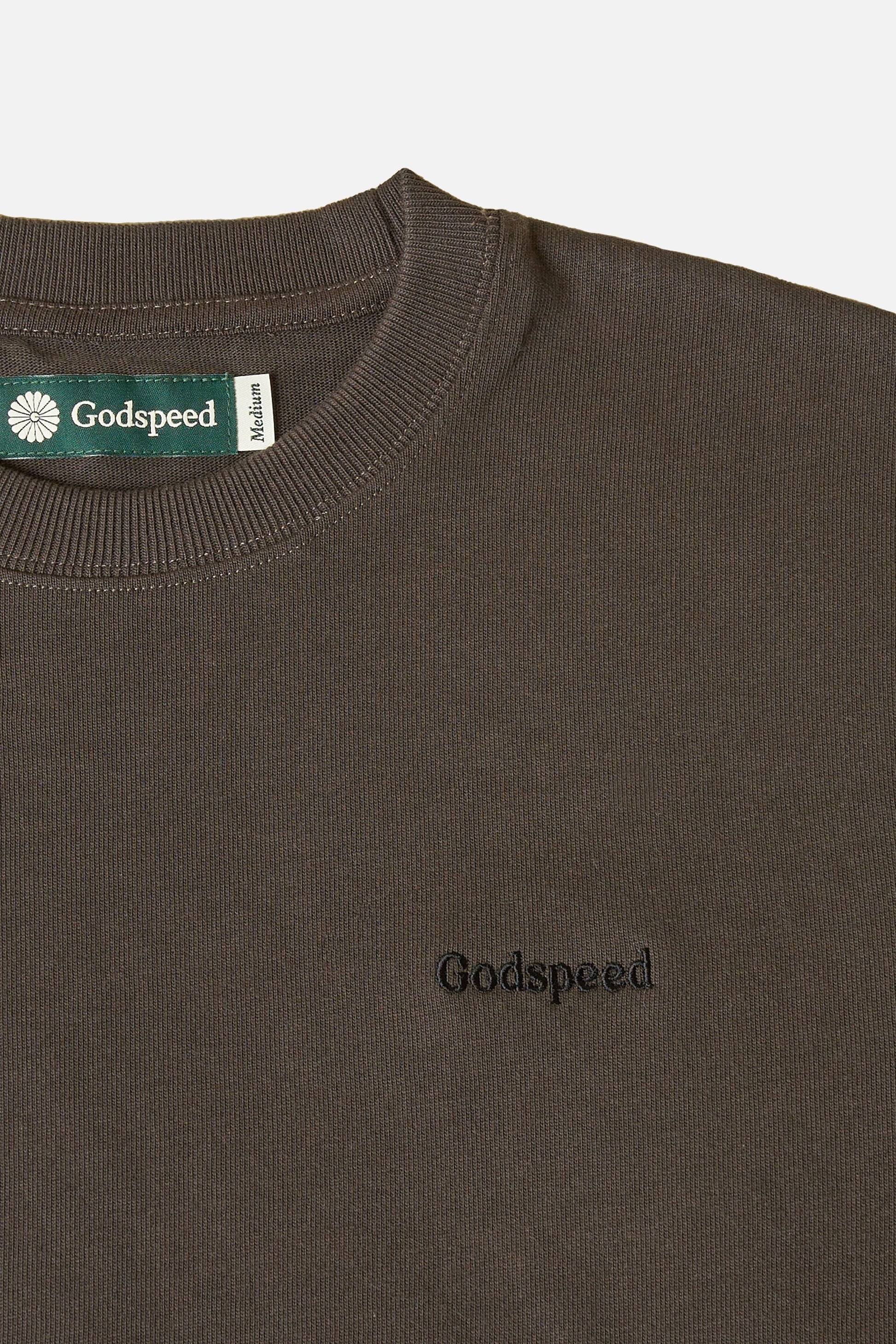 Tonal Mini Logo Heavyweight Organic T-Shirt - Vintage Black