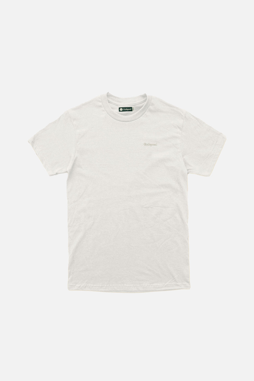 Tonal Mini Logo Heavyweight Organic T-Shirt - Natural