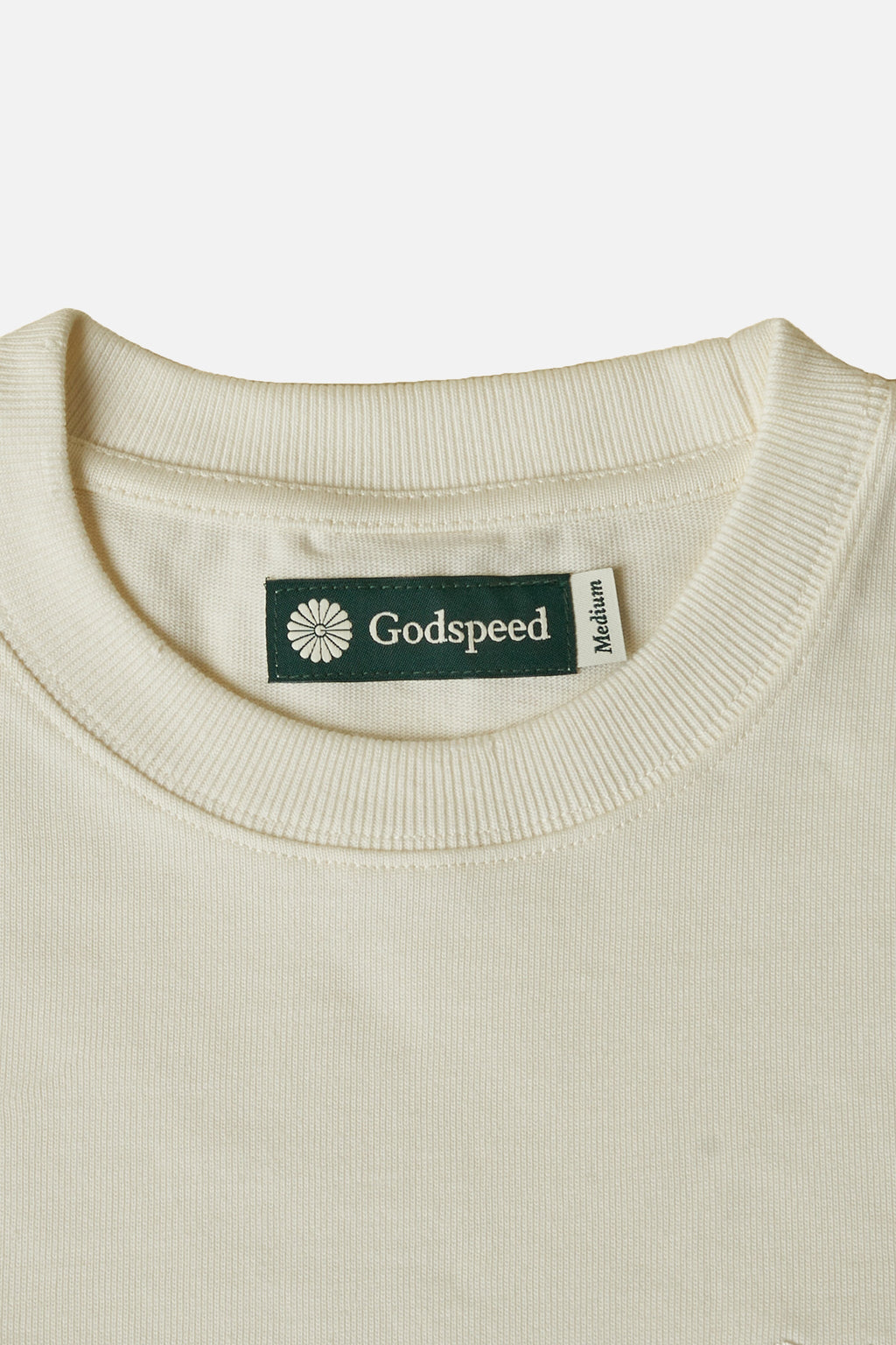 Tonal Mini Logo Heavyweight Organic T-Shirt - Natural